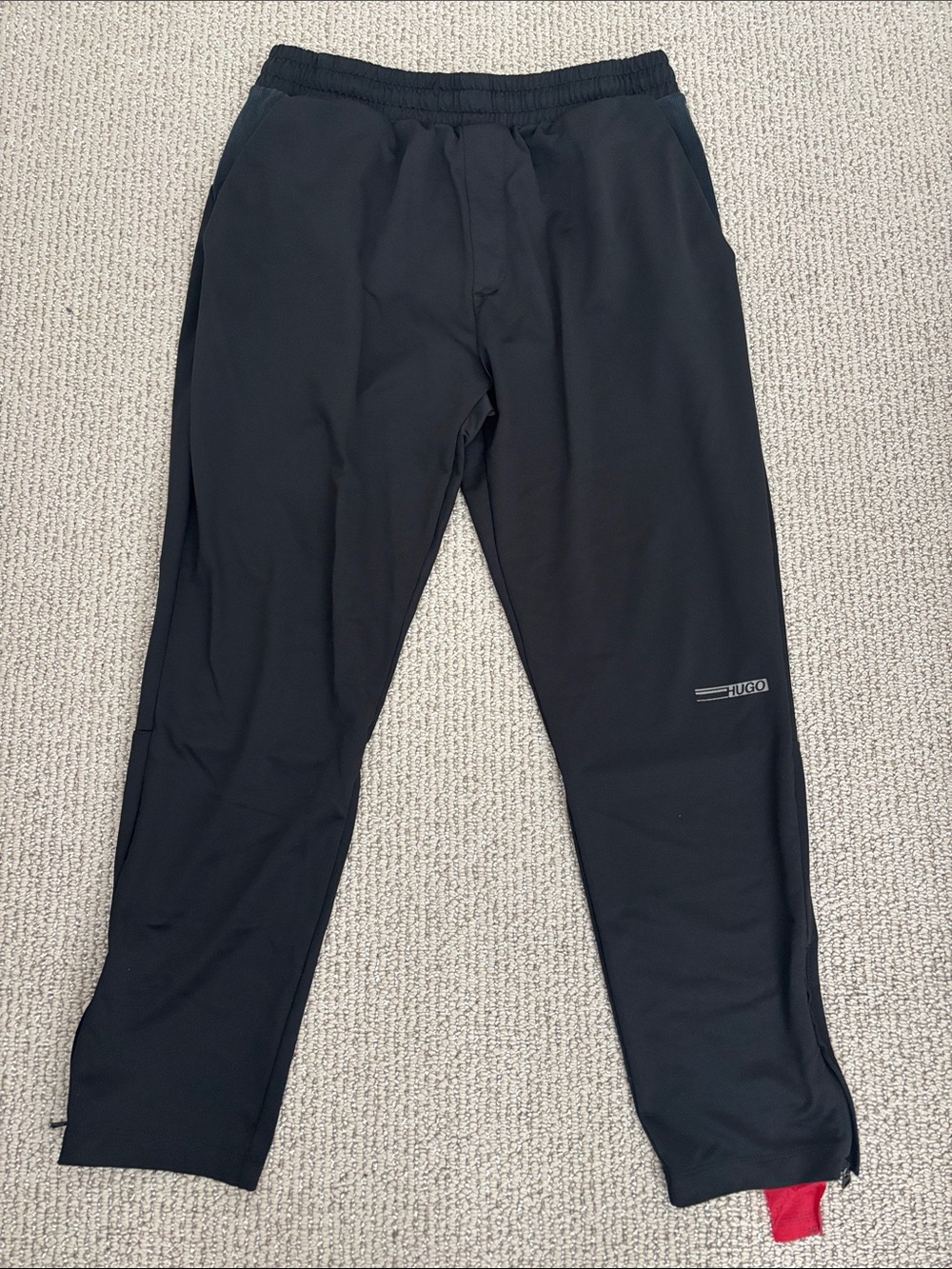 HUGO Black Men's Jogger Sweatpants with Subtle Logo